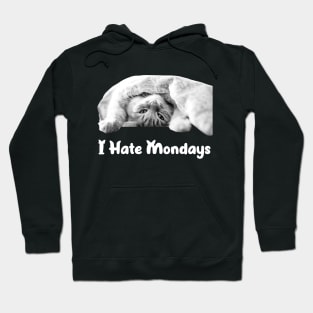 I Hate Mondays Cat Design Hoodie